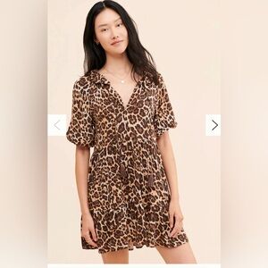 Especia Palmar leopard dress from Anthropology